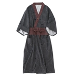 Хлопковый японский ретро банный халат для влюбленных, пижама подходит для мужчин и женщин, штаны, комплект, оверсайз