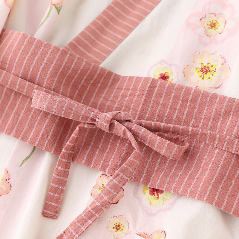 纯棉中式汉服情侣花卉复古睡裙睡袍 fanduo梵朵睡衣/家居服套装