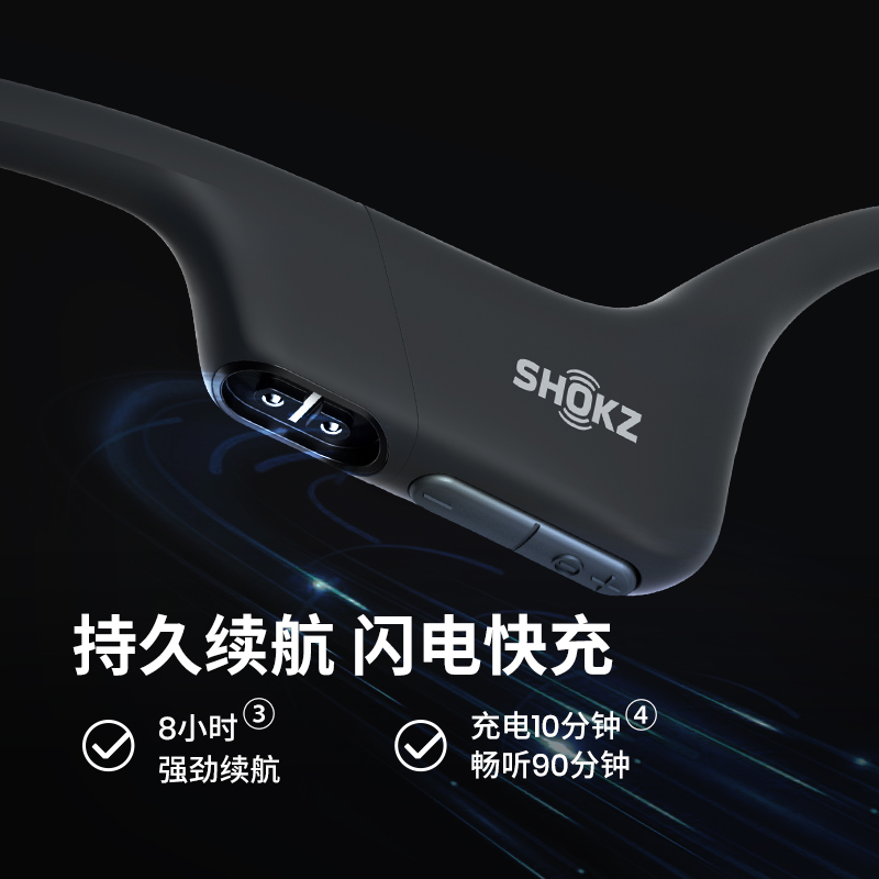 Shokz韶音OpenRun Air骨传导蓝牙耳机无线运动不入耳开放式耳机-图3