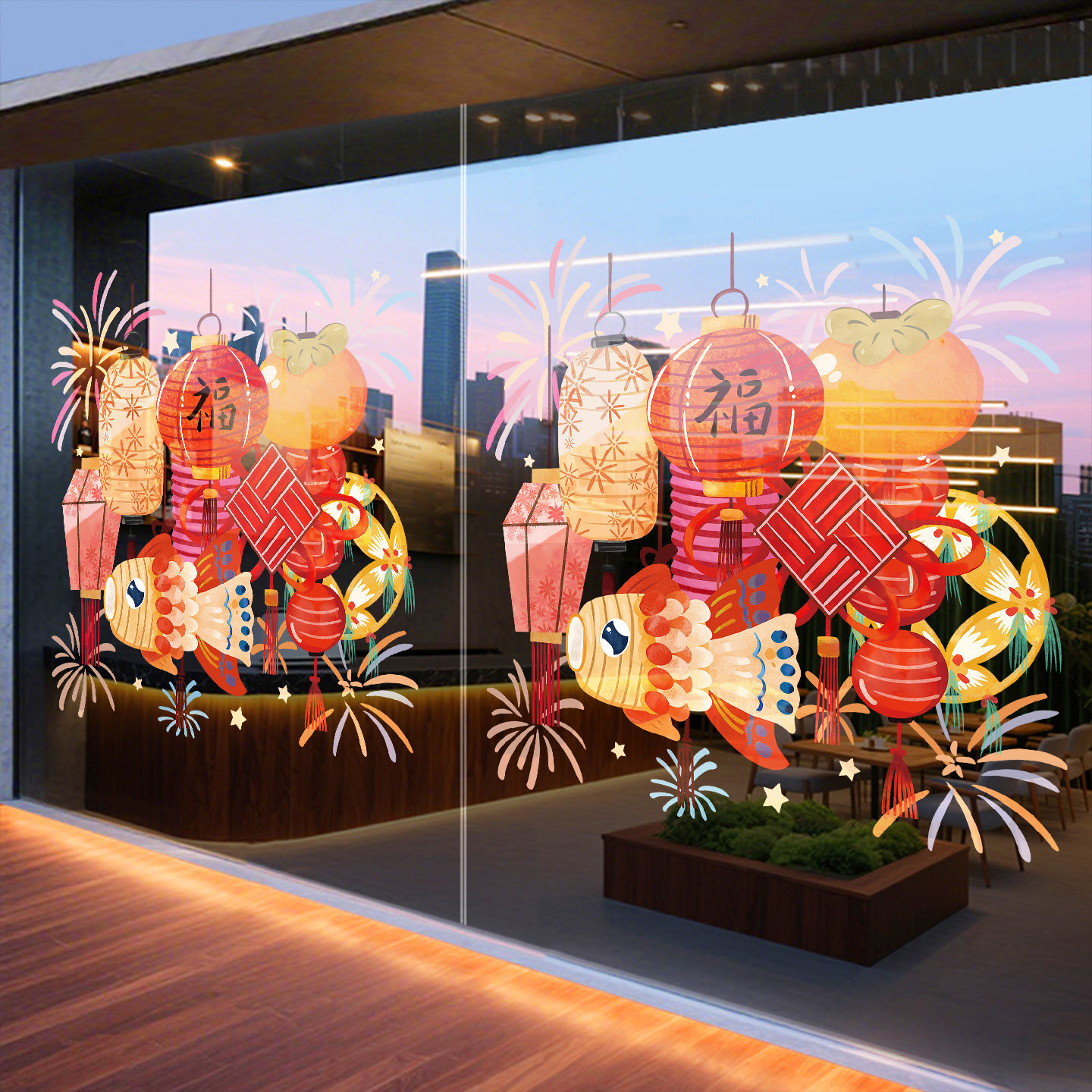 过年氛围布置福袋玻璃门贴纸2026马年新年装饰商店饭店春节静电贴,淘宝优惠券,粉丝福利购,淘宝优惠卷