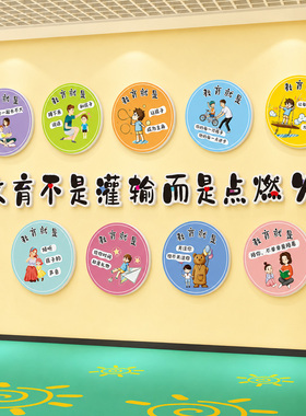 幼儿园教师文化墙贴纸老师办公室墙面装饰托管班教育机构氛围布置