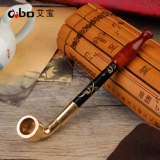 Мужская старомодная медная ретро короткая курительная трубка ручной работы