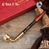 Мужская старомодная медная ретро короткая курительная трубка ручной работы