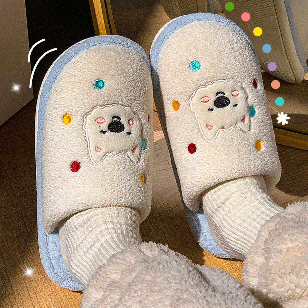 买1送1棉拖鞋女款秋冬季2025新款室内家居情侣一对保暖毛绒拖鞋男,淘宝优惠券,粉丝福利购,淘宝优惠卷