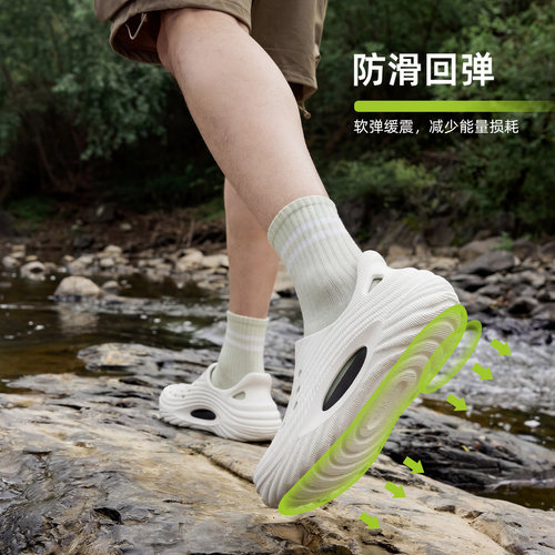 利达妮男士洞洞鞋男款防臭防滑涉水溯溪鞋新款运动凉鞋夏季男外穿 - 图1