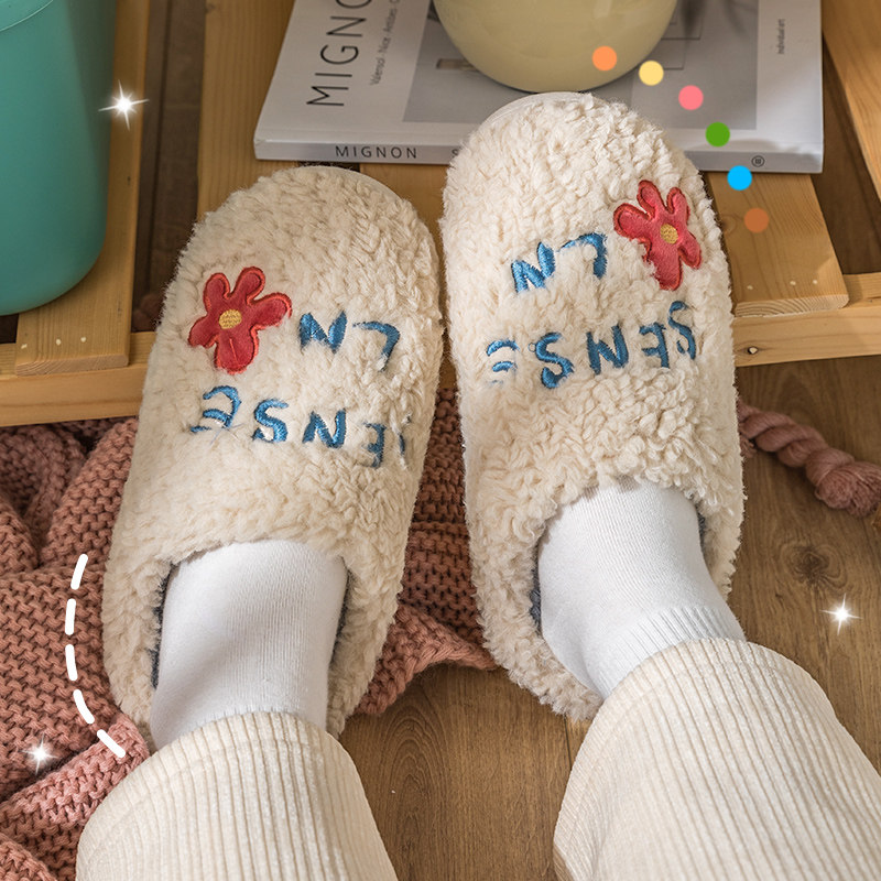 棉拖鞋女款冬季2024新款室内居家居月子网红毛毛绒拖鞋女士冬外穿