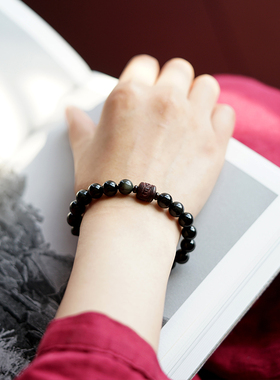 小叶紫檀手串男女转运佛珠文玩