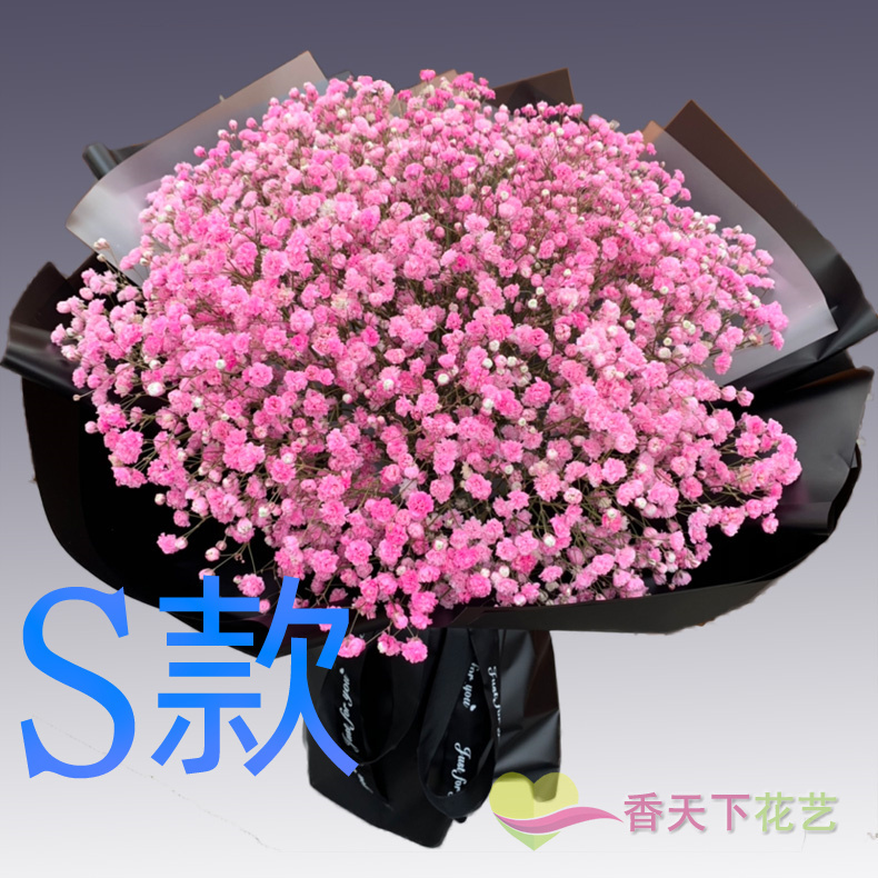 生日求婚粉百合山西忻州花店送花宁武县静乐县神池县同城鲜花速递-图0