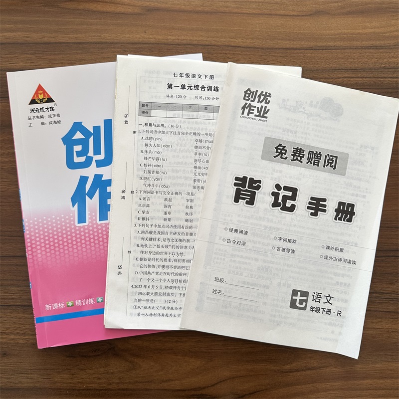 2024春状元成才路创优作业七年级下册语文人教版初一7年级下册语文RJ版分层作业设计新课标精训练启思维育素养状元大课堂-图3