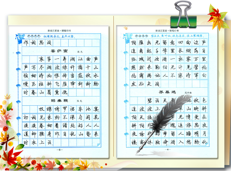 【满2件减2元】宋词三百首(钢笔行书全新防伪版)/司马彦钢笔行书字帖