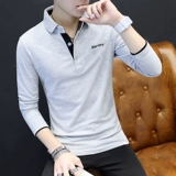 Мужское осеннее трендовое хлопковое термобелье, футболка, весенний лонгслив