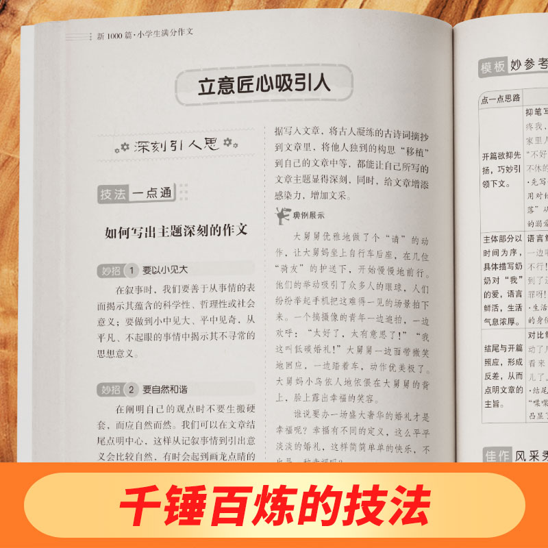 小学生作文大全1000篇满分作文 小学3456年级范文赏析素材积累运用技法点拨思维拓展指导工具书 三四五六级分类作文辅导大全 - 图1