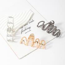 Wave Metal Grip Clip Irregular Brief Hair Trim Shot Hair Claw Disc Hair Mattail Jaws Clip to do
