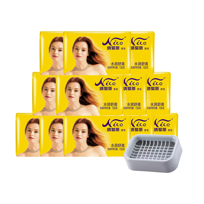 纳爱斯香皂150g*12块装水润舒爽香味持久香型官方正品沐浴洗澡皂 - 图3
