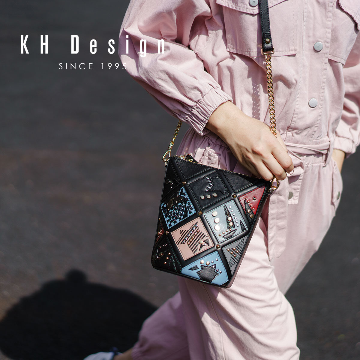 khdesign明治刺绣2020新款水桶包 khdesign女士包袋