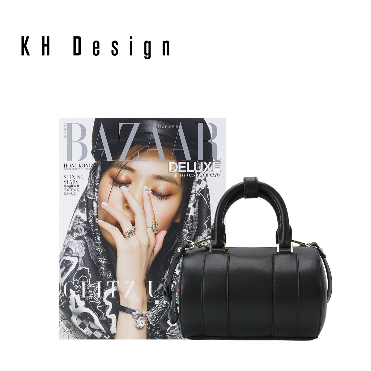 khdesign明治复古休闲新款波士顿包 khdesign女士包袋