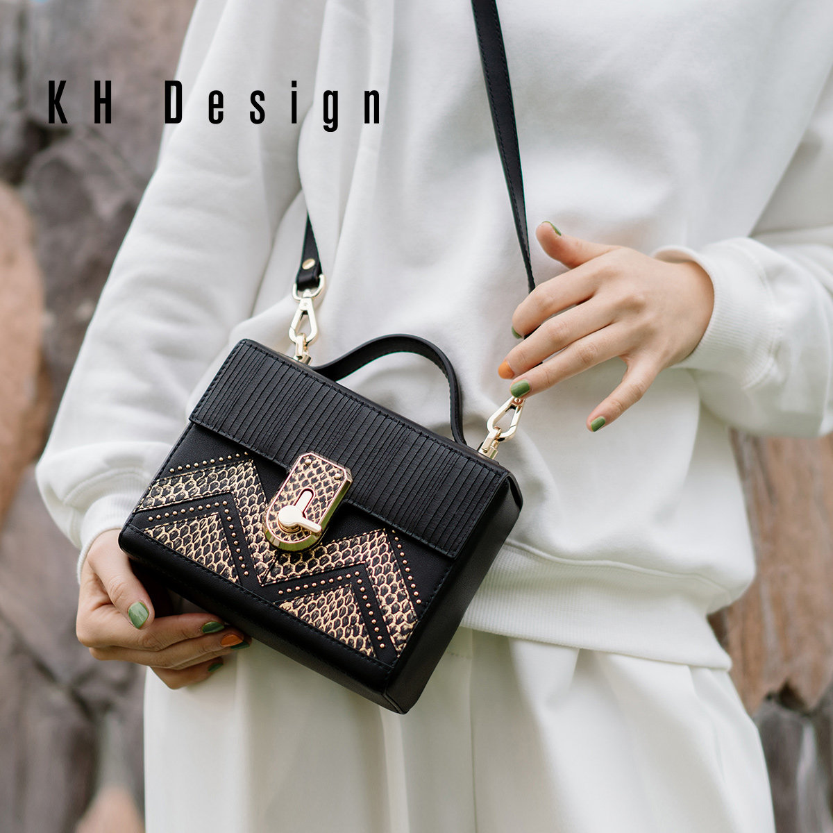 khdesign明治欧美风箱子方盒小方包 khdesign女士包袋