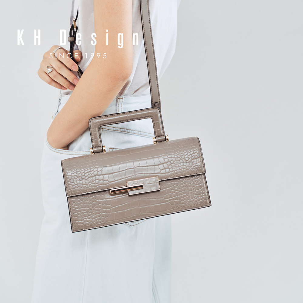 明治复古法棍休闲气质小众波士顿包 khdesign女士包袋