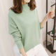 Half high neckline loose sweater for women's trendy 2023 autumn and winter new top with thickened inner layer knitted bottom sweater