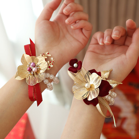 结婚胸花家人全套新郎新娘父母襟花一套婚礼胸针别花备婚用品大全