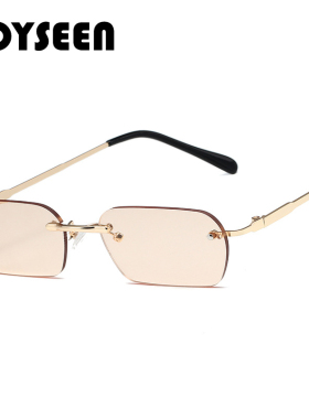 无框切边痞帅太阳镜男UV400