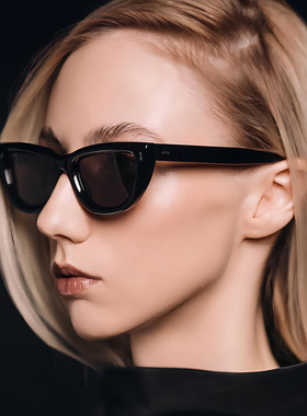 猫眼小框高级防晒太阳镜女文艺