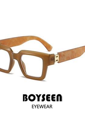 日系宅男黑框眼镜可配度数