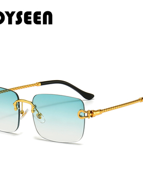 金属麻花腿切边遮阳墨镜