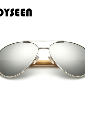 竹木腿镀膜蛤蟆墨镜男女