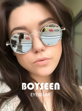 复古摩登时尚太阳眼镜可配度数