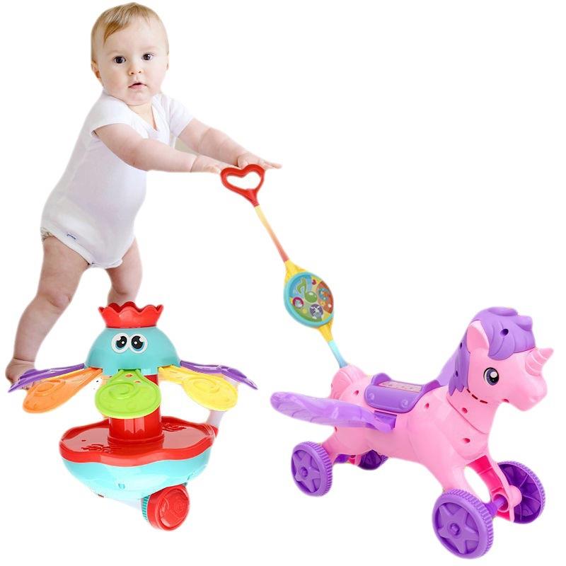 推推乐儿童1岁玩具学步手推车音乐盒手推玩具飞机宝宝学走路 - 图3