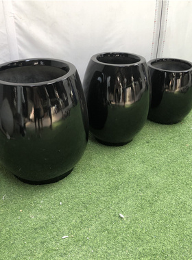 玻璃钢美陈花盆来图定制