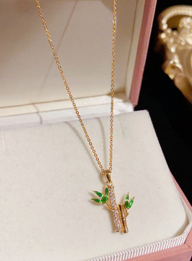 精致时尚中国风微镶锆石竹节耳钉