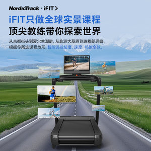 爱康NordicTrack跑步机家用彩屏健身减震静音可折叠磐石pro2450