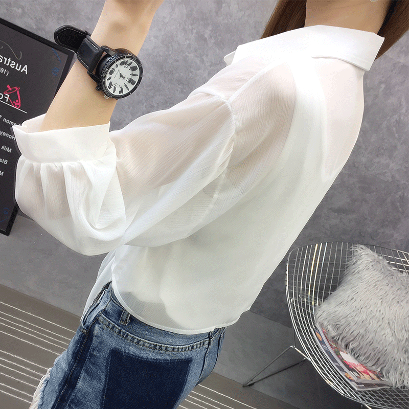 防晒衣2020新款夏季配吊带裙子衬衫 佳人宣言蕾丝衫/雪纺衫