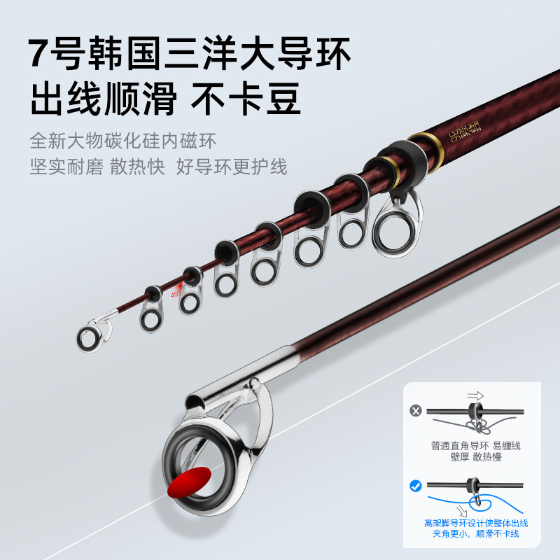 北溟鱼矶竿矶钓竿滑漂竿轻量大物高端碳素超硬远投滑漂专用钓鱼竿,淘宝优惠券,粉丝福利购,淘宝优惠卷