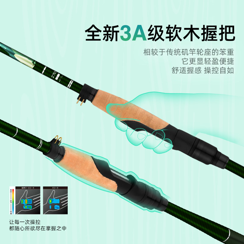 北溟鱼矶竿矶钓竿5号综合滑漂竿超轻超细短节便携远投碳素钓鱼竿,淘宝优惠券,粉丝福利购,淘宝优惠卷