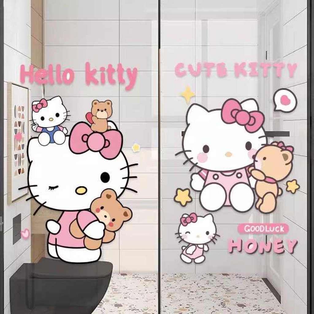 KT猫贴纸房间改造门贴墙贴纸新款防水衣柜贴纸哈喽kitty猫可爱,淘宝优惠券,粉丝福利购,淘宝优惠卷