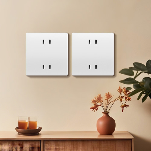 86型四孔插座面板4孔两位2孔二二插两个两插双二极家用墙壁四眼插 - 图3