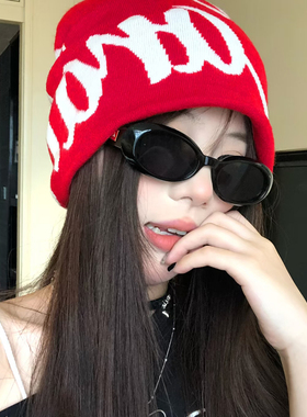 2025韩系新款甜酷小框墨镜女防紫外线高级感椭圆猫眼复古太阳眼镜