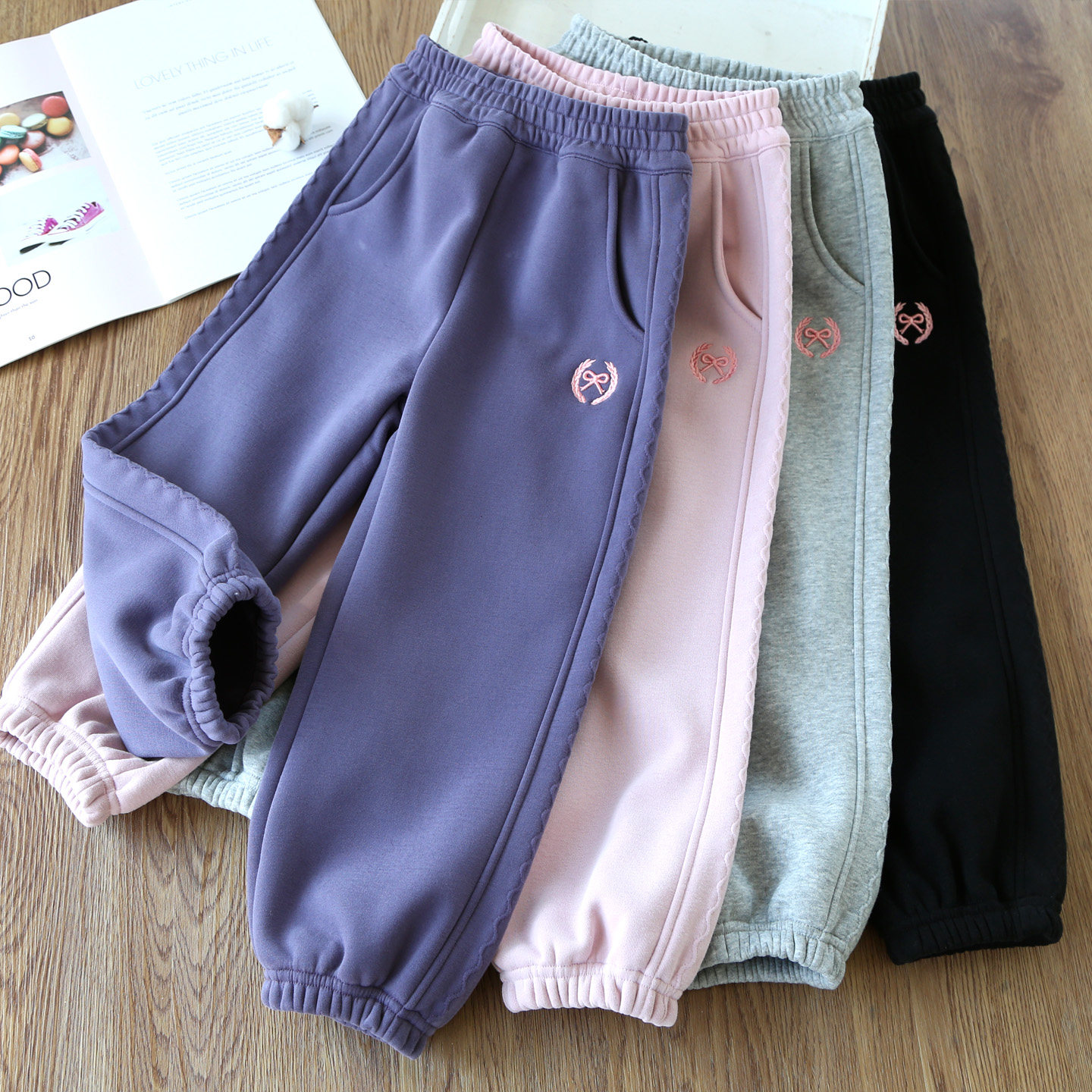 女童加绒休闲裤秋冬装新款儿童加厚奥粒绒外穿长裤小女孩保暖卫裤,淘宝优惠券,粉丝福利购,淘宝优惠卷