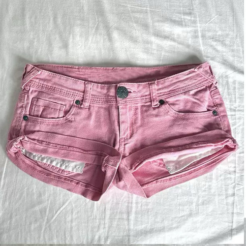 Casual shorts时尚女装别致小个子舒适百搭休闲包臀短款蕾丝短裤 - 图1