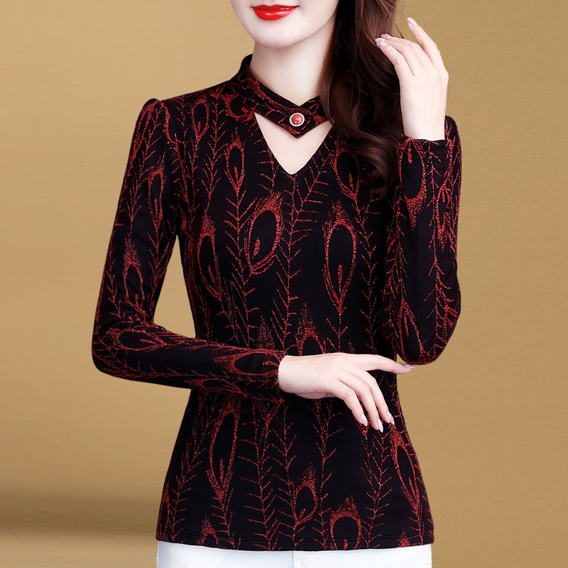 气质秋季女装2020新款秋冬加绒t恤 花墙薇薇服饰T恤