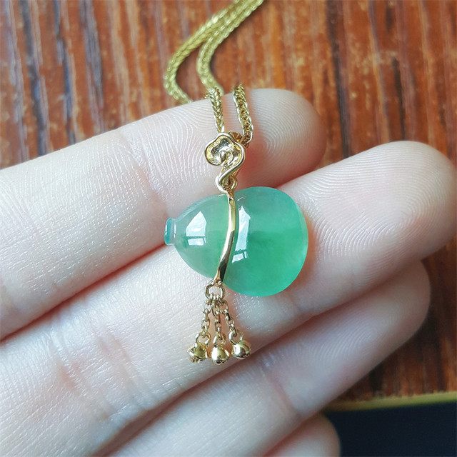 Myanmar jade pendant ice jade jade gourd pendant