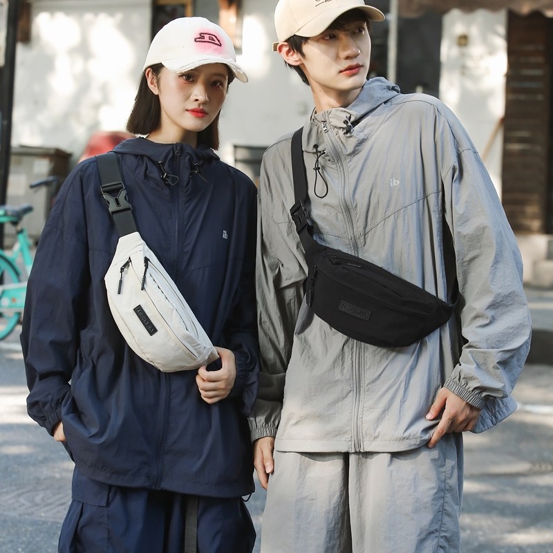 手机胸包男士日系新款运动休闲单肩背包腰包百搭潮牌斜挎包骑行包,淘宝优惠券,粉丝福利购,淘宝优惠卷