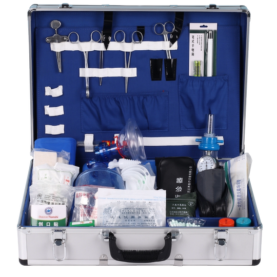 医用急救箱内科外科综合型加厚铝合金出诊箱抢救箱车载120急诊箱