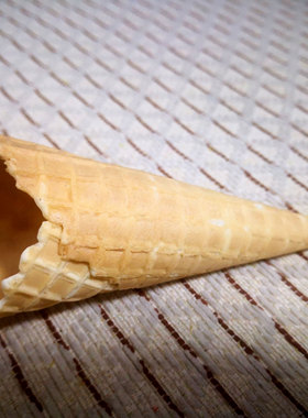 冰淇淋脆筒23原味斜口甜筒脆皮筒圣代杯华夫筒蛋筒冰淇淋粉