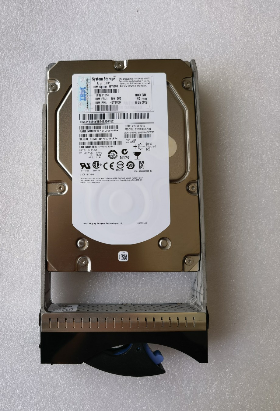 IBM 49Y1860 49Y1856 5100 300G 15K SAS DS3500 DS3512 - 图0