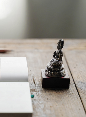 大日如来随身佛黄铜佛像生肖羊猴