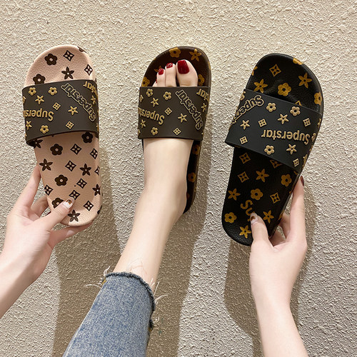 可爱卡通拖鞋女夏网红ins少女心防滑情侣厚底凉拖外穿沙滩鞋子女 - 图2